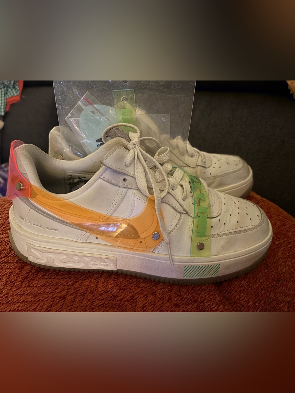 Nike White Sneakers Air Force 1 Fontaka sneakers have a good game
